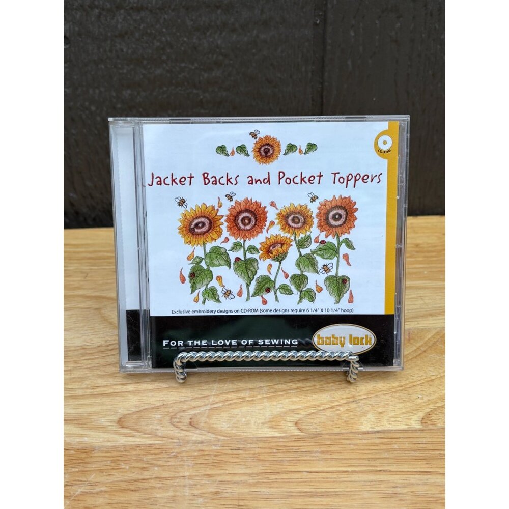 Baby Lock Embroidery CD Jacket Backs & Pocket Toppers Floral & Seasonal Designs